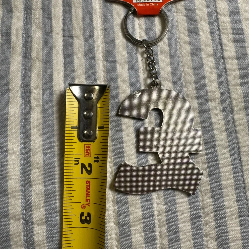 Elgate‎ Union Jack British Pound Sterling Sign Keychain Red Glitter Souvenir